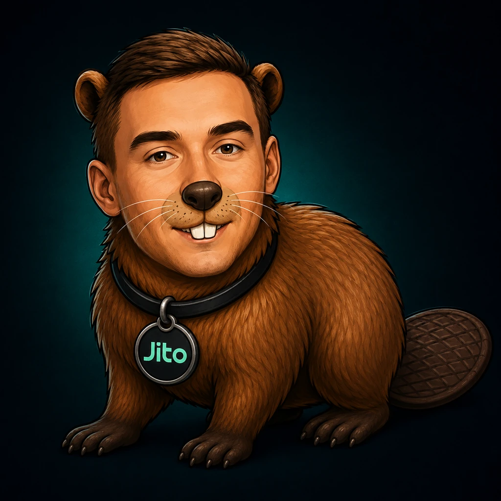 Jito Beaver — Solana Pets character artwork