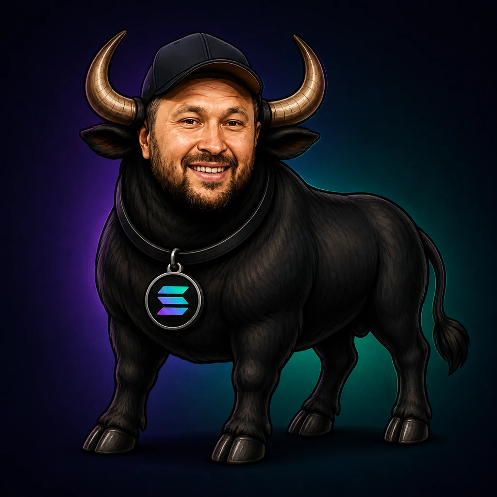 Toly Bull — Solana Pets character artwork